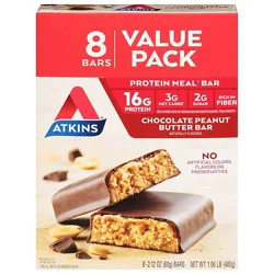 Atkins Bar Chocolate Peanut Butter Value Pack - 8-2.1 Oz