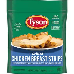 Tyson Frozen Grilled Chicken Breast Strips - 22 Oz
