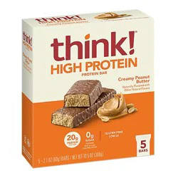 Think! High Protein Bars Creamy Peanut Butter - 5-2.1 Oz