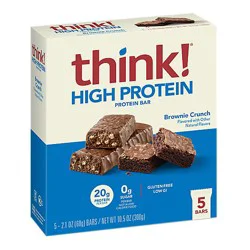 Thinkthin High Protein Bars Brownie Crunch - 5 Count