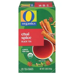 O Organics Tea Chai Spice 20 Count - 1.59 Oz