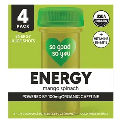 So Good So You Probiotic Energy Shot - 4 - 1.7 Fl. Oz.