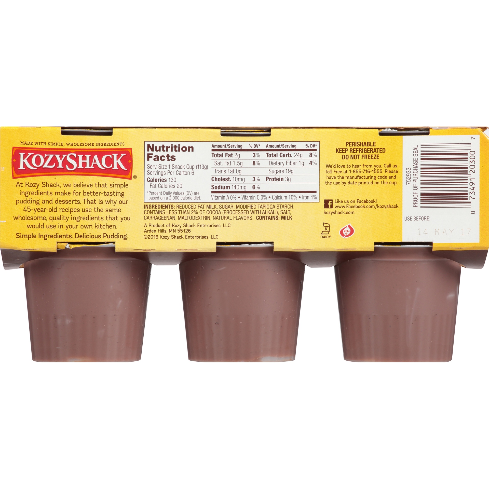 slide 6 of 8, Kozy Shack Chocolate Pudding, 6 ct; 4 oz