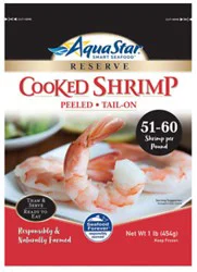 Aqua Star Cooked & Peeled Tail On Shrimp - 1 Lb
