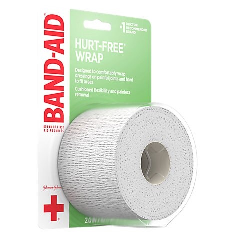 slide 1 of 1, Band-Aid Wrap Hurt-Free Small 1 In - Each, 1 ct