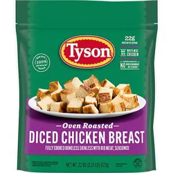 Tyson Oven Roasted Diced Grilled & Ready Chicken Breast - 22 Oz
