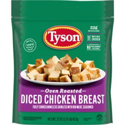 Tyson Oven Roasted Diced Grilled & Ready Chicken Breast - 22 Oz