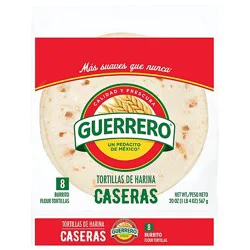 Guerrero Caseras Flour Tortillas Burrito Size - 8 Count