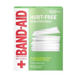 Band-Aid Pads Non-Stick Large - 10 Count