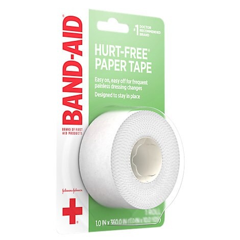 slide 1 of 1, Band-Aid Paper Tape Small 1 Inch - Each, 1 ct