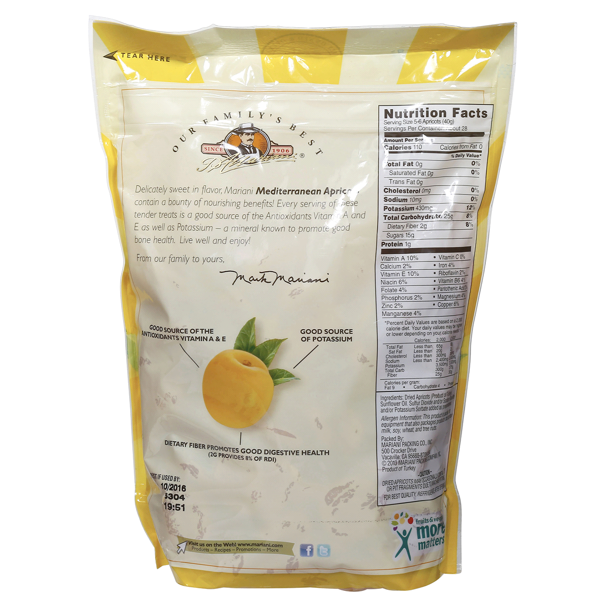 slide 2 of 2, Mariani Premium Mediterranean Apricots, 32 oz, 