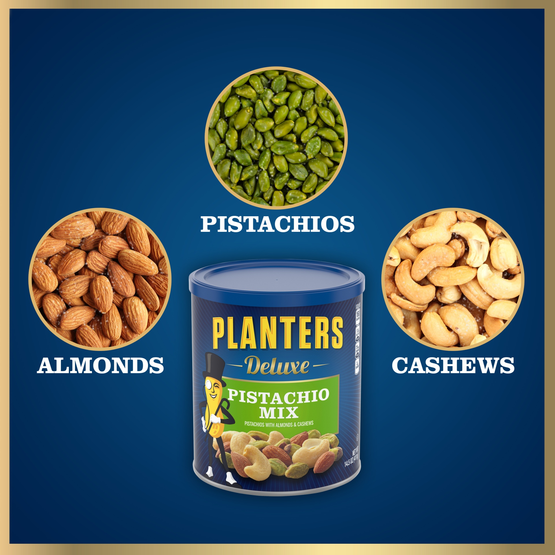 slide 5 of 14, Planters Deluxe Pistachio Mix - 14.5oz, 