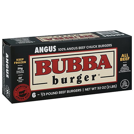 slide 1 of 13, Bubba Burger Ground Usda Angus Beef - 2 Lb, 32 oz
