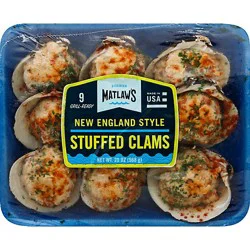 Matlaws Clams Large Stuffed 9-Pk - 20 Oz