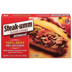 Steak-Umm Thin Sliced Sandwich Steaks - 21 Oz