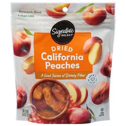 Signature Select/farms Dried Peaches California - 6 Oz