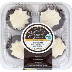 Lucky Spoon Cupcake With Van Buttercr Chocolate - 8 Oz