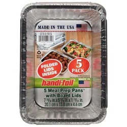 Handi Foil Storage Containers With Board Lids - 5 Count