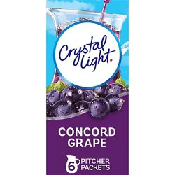 Crystal Light Concord Grape Artificially Flavored Powdered Drink Mix - 6 Count