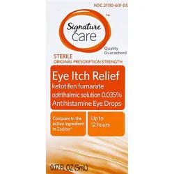 Signature Select/care Eye Itch Relief Original Prescription Strength Sterile - 0.17 Oz