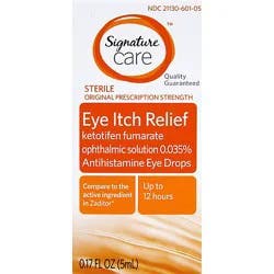 Signature Select/care Eye Itch Relief Original Prescription Strength Sterile - 0.17 Oz