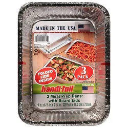 Handi-Foil Storage Containers With Board Lids Deep - 3 Count