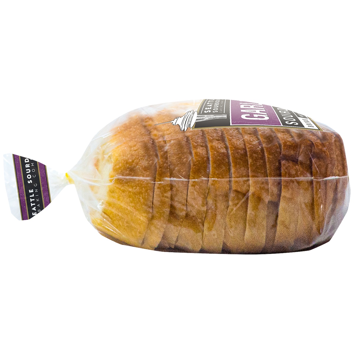 slide 2 of 6, Seattle Sourdough Baking Co. Seattle Sour Garlic Sour Sliced Round Sourdough Bread 24oz, 24 oz