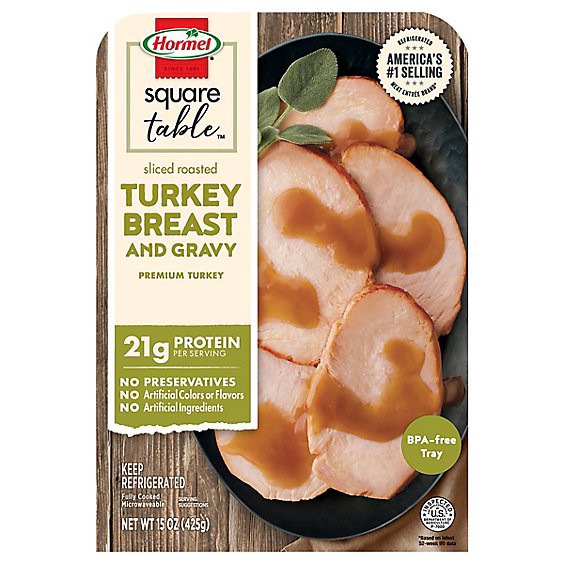 slide 1 of 1, Hormel Turkey Breast & Gravy Roasted Sliced - 15 Oz, 15 oz