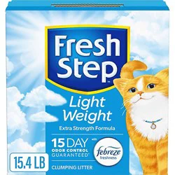 Fresh Step Lightweight Extreme Scented Clumping Cat Litter With Febreze - 15.4 Lbs