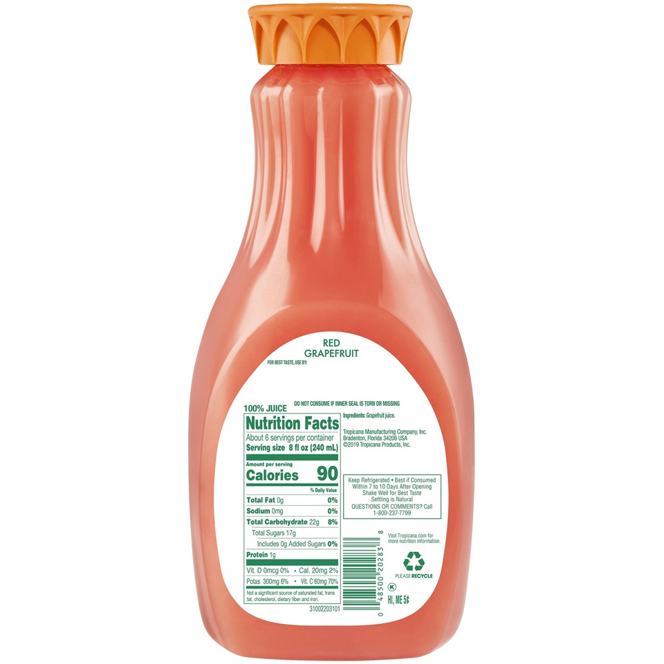 slide 5 of 6, Tropicana 100% Juice - 52 fl oz, 52 fl oz