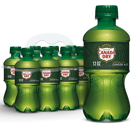 slide 1 of 1, Canada Dry Ginger Ale Soda Bottles - 8-12 Fl. Oz., 8 ct; 12 fl oz