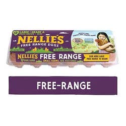 Nellies Eggs Free Range Grade A Brown Large - 12 Count