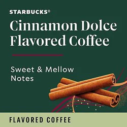 Starbucks No Artificial Flavors Cinnamon Dolce Flavored Ground Coffee Bag - 11 Oz