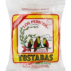 Los Pericos Tostadas Gluten Free Original Bag 10 Count - 4.5 Oz