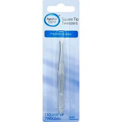 Signature Select/care Tweezer Square Tip Precision Tip Grasp - Each