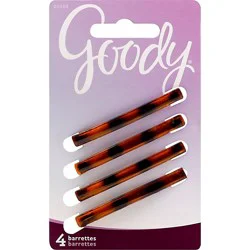 Goody Barrette Classics Statite 2 Inch Mock Tortoise - 4 Count