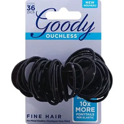 Goody Elastics Ouchless Thin 2mm Black - 36 Count