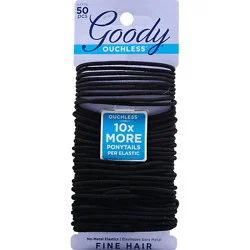 Goody Elastics Ouchless Thin 2mm Black - 50 Count
