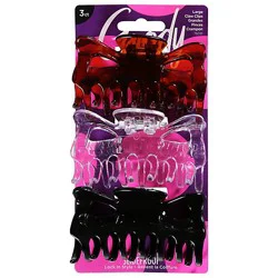 Goody Claw Clip Classics Large Rectangle - 3 Count
