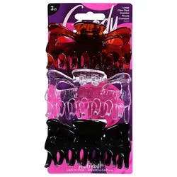 Goody Claw Clip Classics Large Rectangle - 3 Count