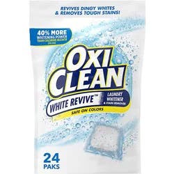 Oxiclean White Revive Laundry Whitener And Stain Remover Power Paks - 24 Count