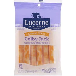 Lucerne Cheese Sticks Colby Jack - 12-0.83 Oz