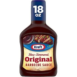 Kraft Original Slow Simmered Barbecue Sauce Bottle - 18 Oz