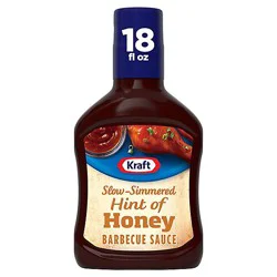 Kraft Hint Of Honey Slow-Simmered Barbecue Bbq Sauce - 18 Oz