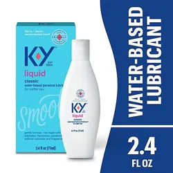 K-Y Liquid Personal Lubricant Water Based - 2.5 Oz