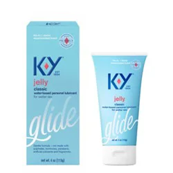 K-Y Jelly Personal Lubricant Water Based - 4 Oz