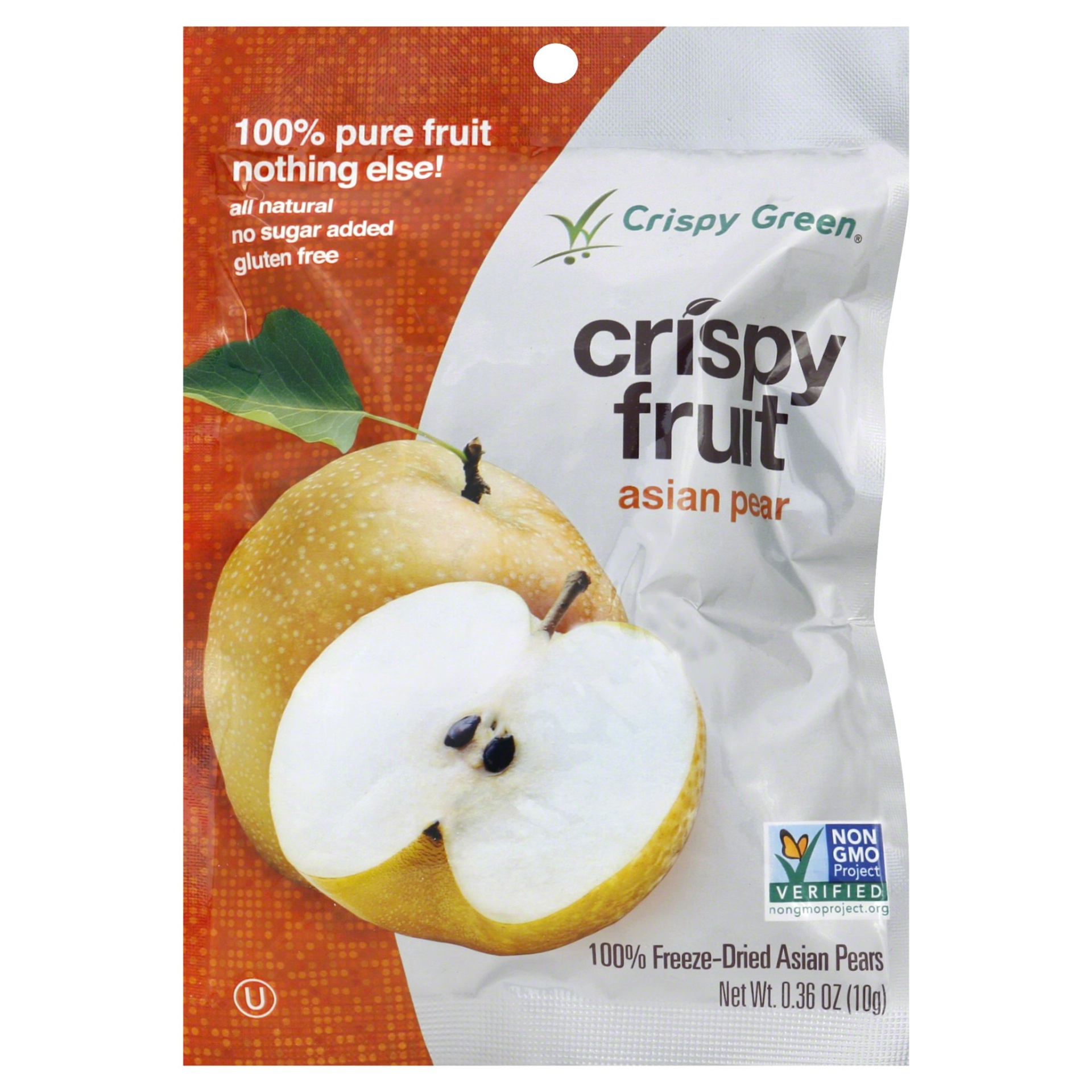 slide 1 of 1, Crispy Green Crispy Fruit 100% Freeze-Dried Asian Pears, 0.36 oz