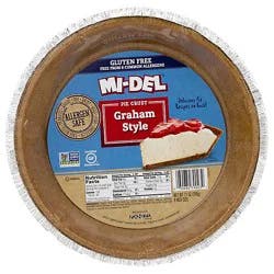 Mi-Del Pie Crust Gluten Free Graham Style - 7.1 Oz