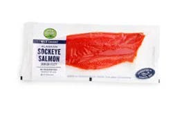Open Nature Skin On Wild Caught Alaskan Sockeye Salmon Fillet - 1 Lb