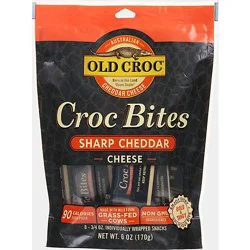 Old Croc Sharp Cheddar Snacks Bites - 6 Oz